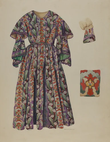 Pa. German Dress by Betty Jacob, index of american design, 1935-1942