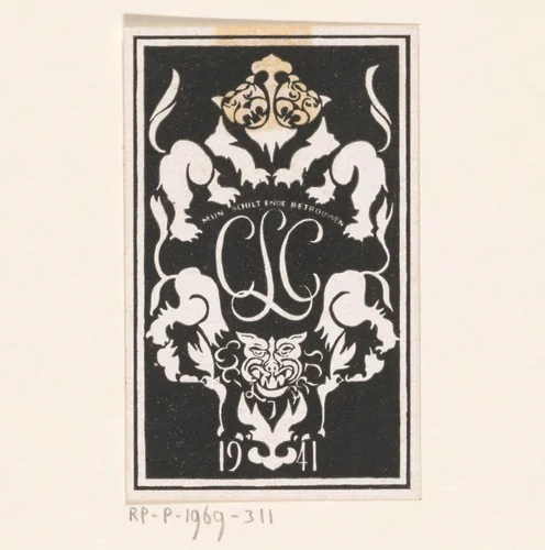 Ex libris van Carel Lion Cachet by Carel Adolph Lion Cachet, print, 1941