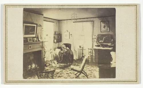 Untitled (Woman in Interior of House) by J. C. Spooner, photograph, 1846-1899