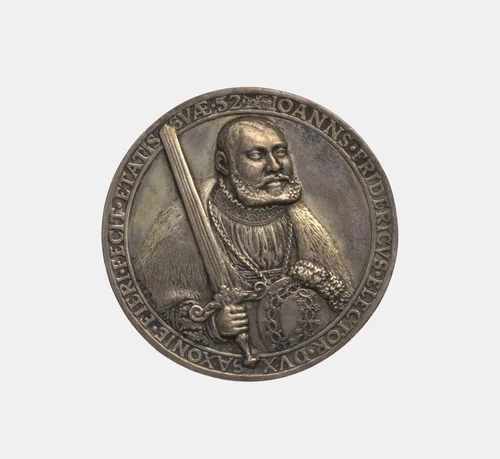 John Frederick 1503-54, Elector of Saxony 1532-47 by Hans Reinhart, metalwork, 1535