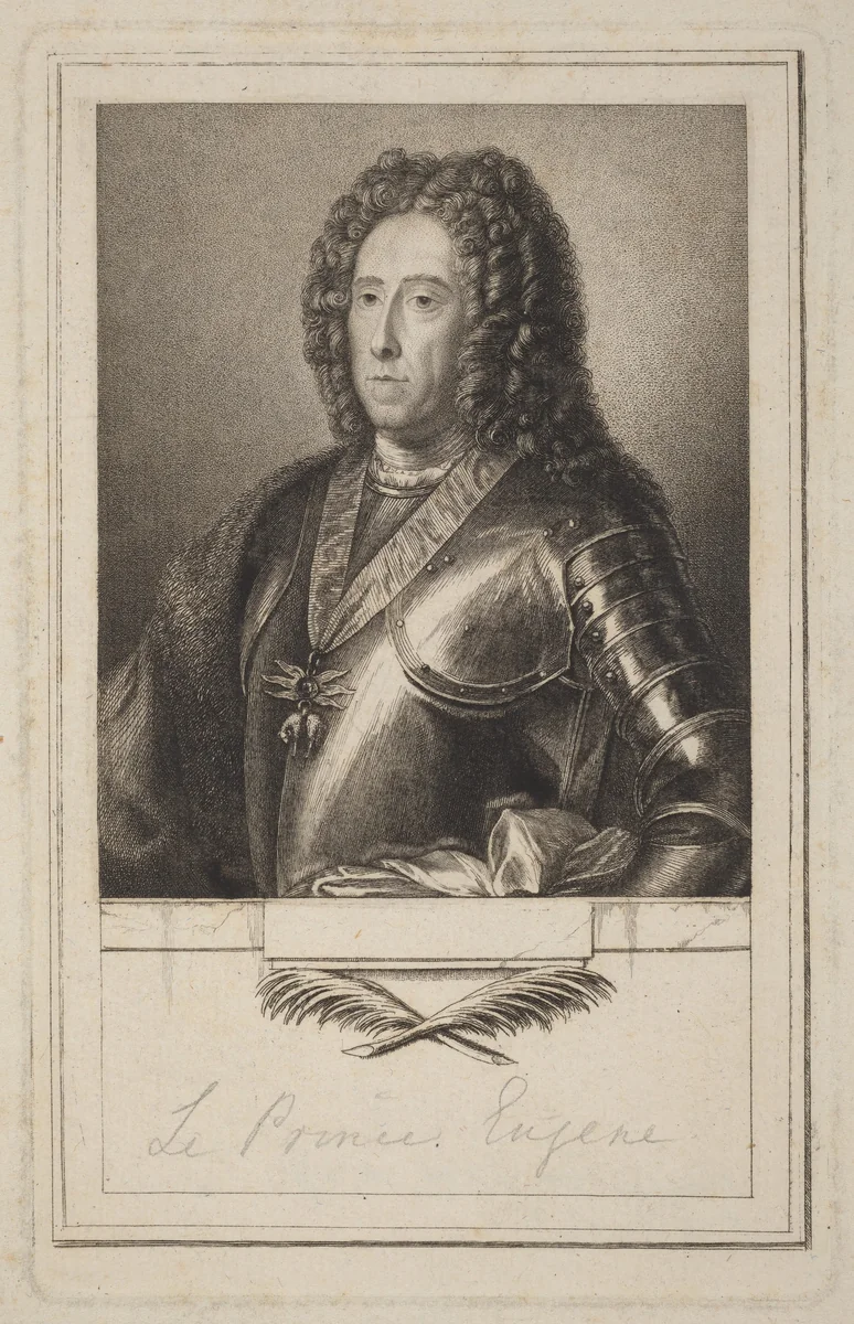 Prince Eugene by Antoine de Marcenay de Ghuy, print, 1773