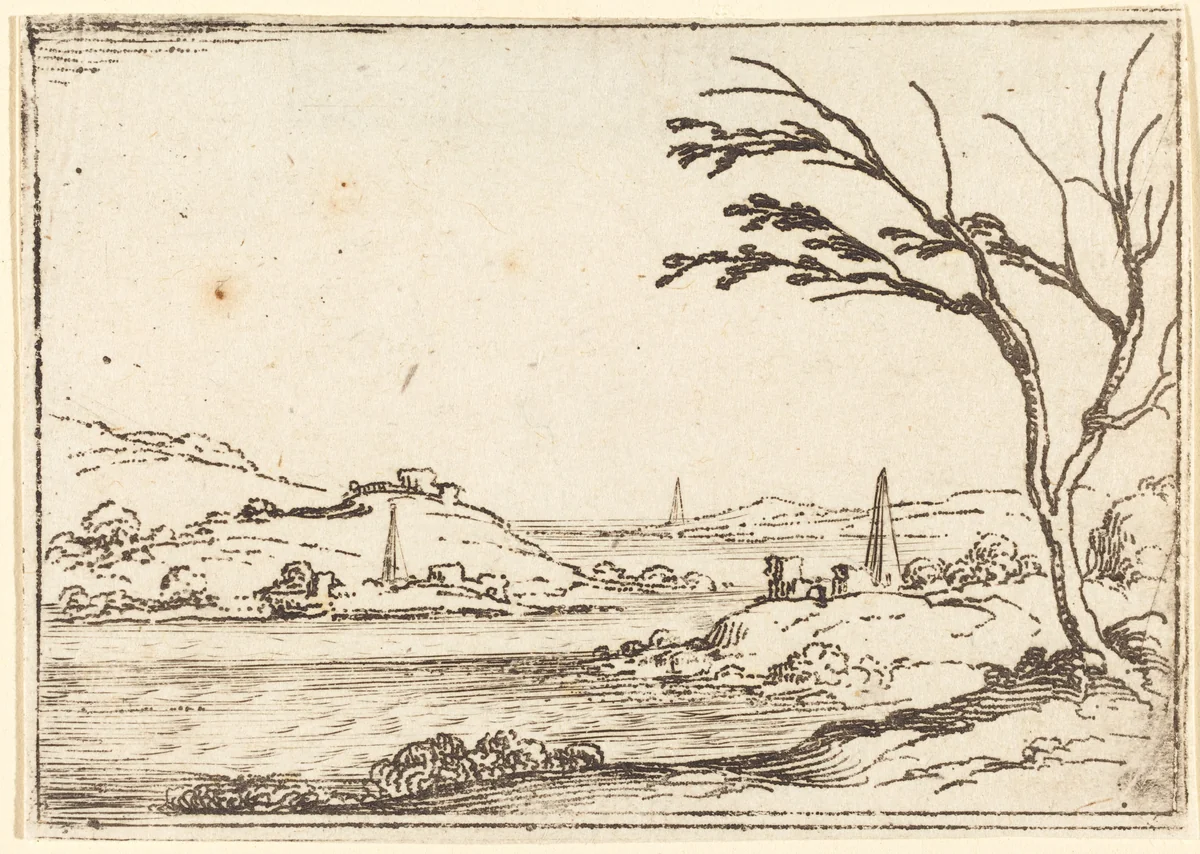 The Nile Flooding by Jacques Callot, print, 1592-1635
