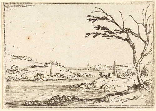 The Nile Flooding by Jacques Callot, print, 1592-1635