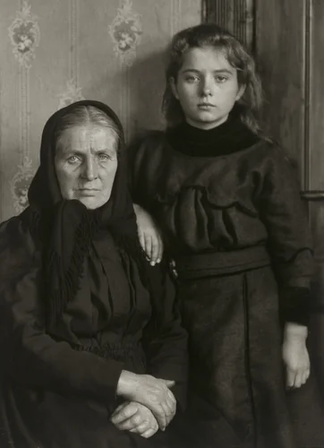 Grandmother and Granddaughter by August Sander, photograph, 1911