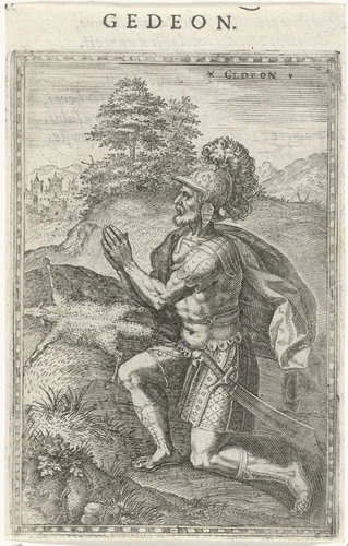 Gideon by Johann Sadeler, print, 1577