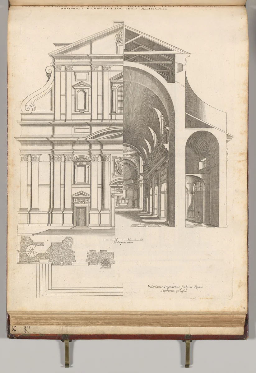 Compendium of several print series of architecture, gardens and furniture. by Valérien Regnard, book, 1650-1700