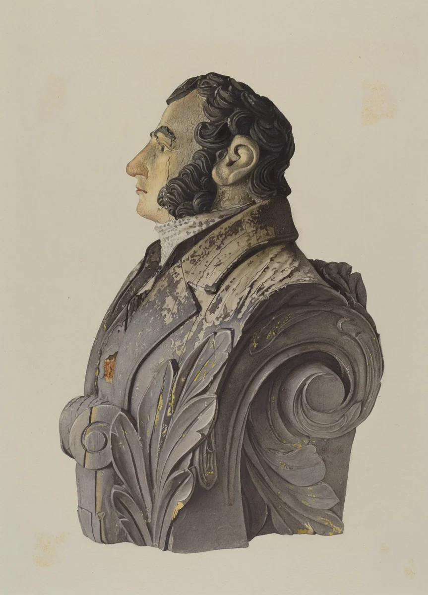 Figurehead by George Constantine, index of american design, 1939