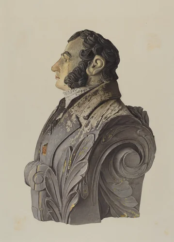 Figurehead by George Constantine, index of american design, 1939