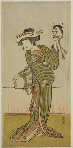Yamashita Kinsaku II in an Unidentified Role by Katsukawa Shunko, print, 1771-1781