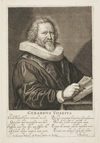 Gerardus Vossius by Crispin de Passe, print, 1597-1620