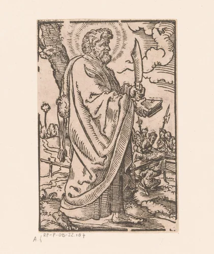 Heilige Bartolomeüs by Unknown, print, 1552