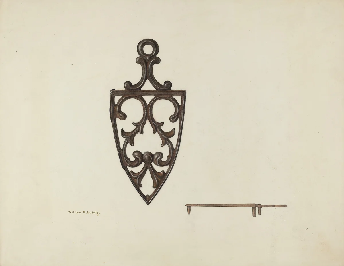 Trivet by William Ludwig, index of american design, 1939
