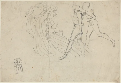 Study for Pilgrim's Progress (?) by John Flaxman, drawing, 1755-1826