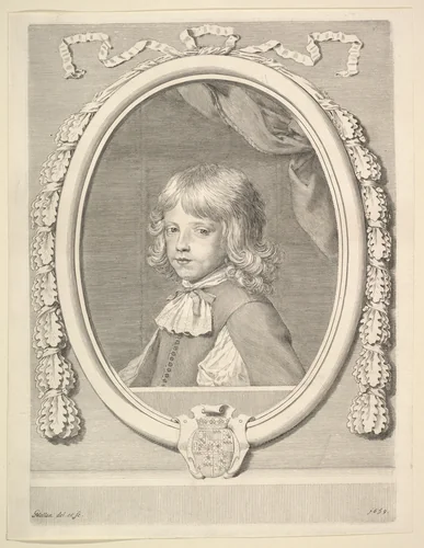 Louis-Joseph de Lorraine, duc de Guise, as a Child by Claude Mellan, print, 1659