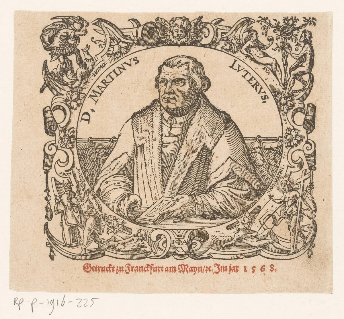 Portret van Martin Luther by Unknown, print, 1568
