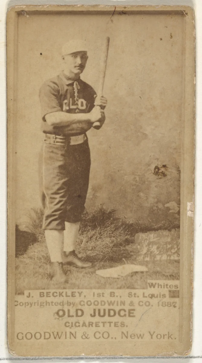 Beckley, 1st Base, St. Louis Whites, from the Old Judge series (N172) for Old Judge Cigarettes by Goodwin & Company, photograph, 1888