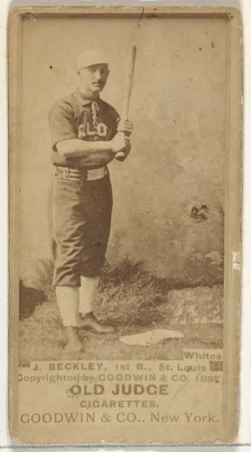 Beckley, 1st Base, St. Louis Whites, from the Old Judge series (N172) for Old Judge Cigarettes by Goodwin & Company, photograph, 1888