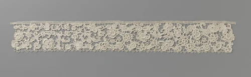 Strook naaldkant met gespleten spiralen by anonymous, other, 1800-1899