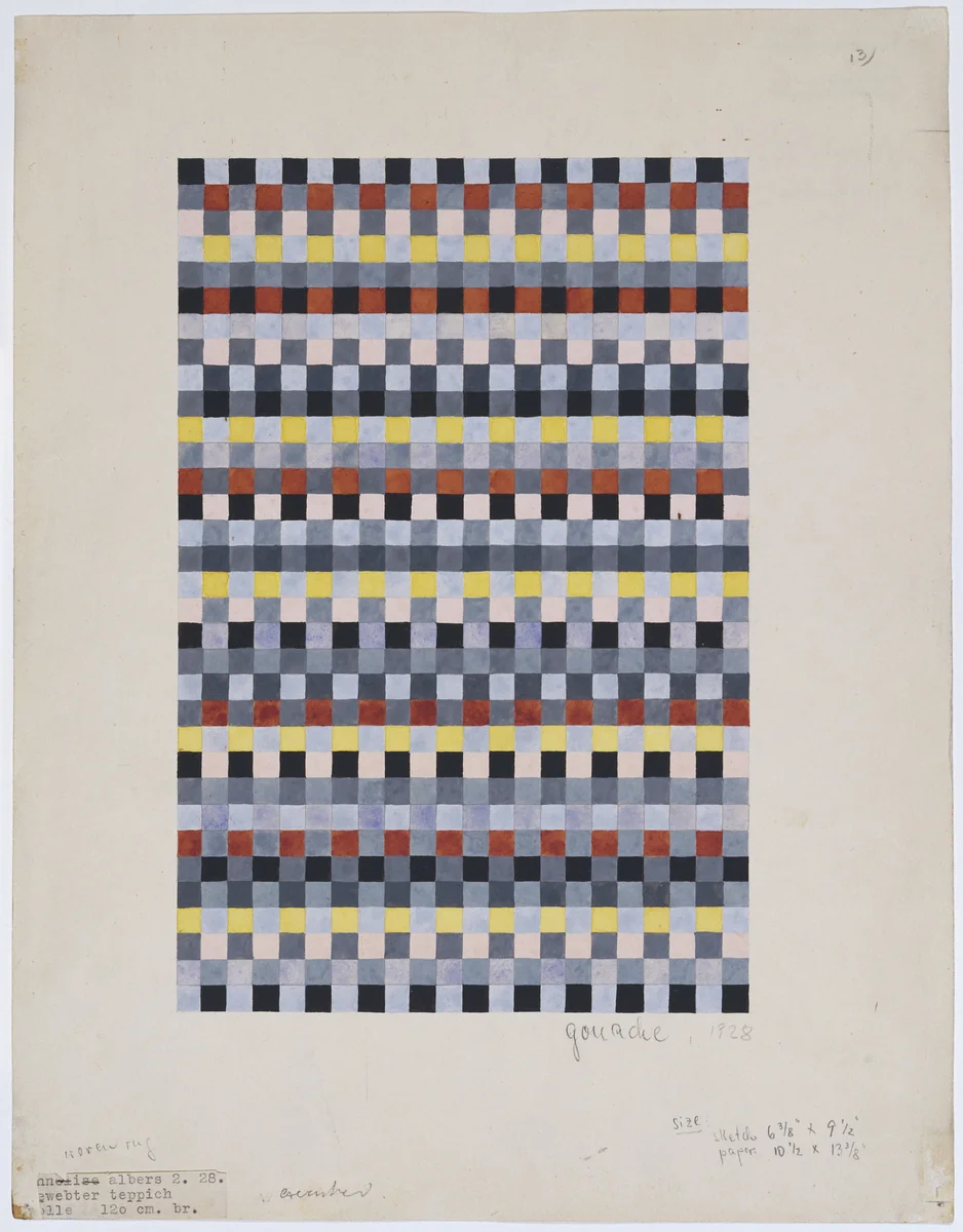 Rug Design for Child's Room by Anni Albers, design, 1928