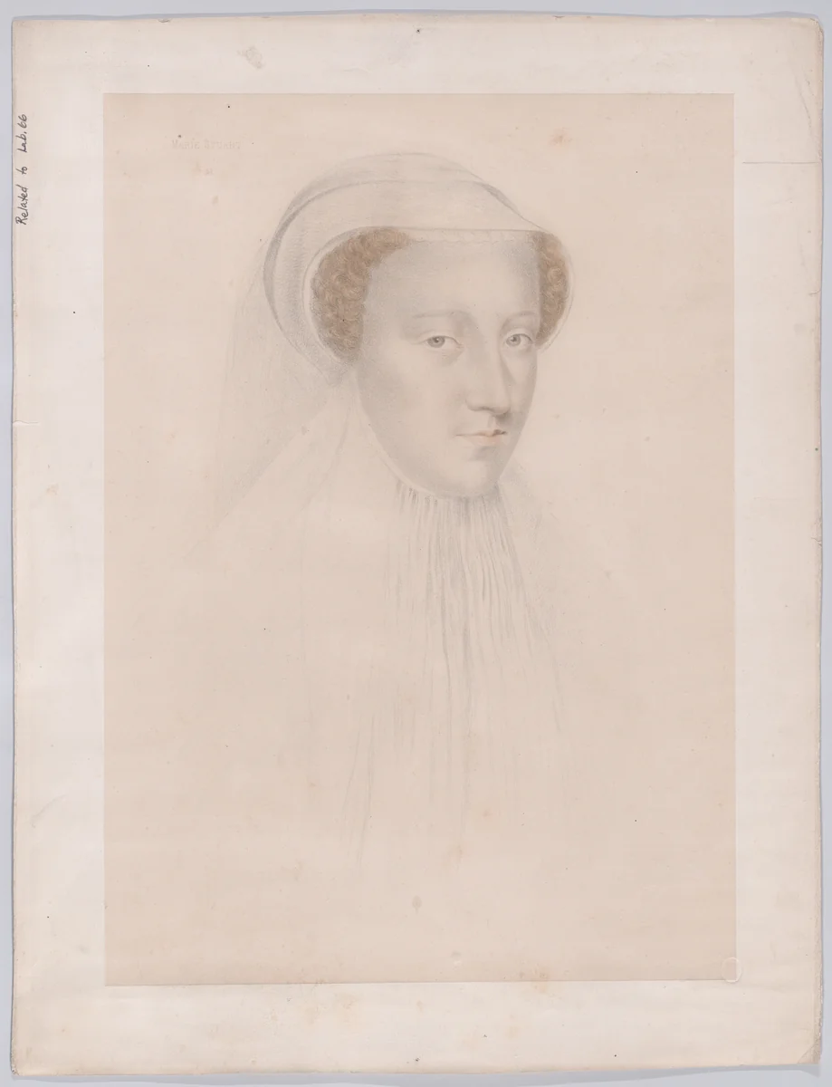 Mary, Queen of Scots by Adolphe Pierre Riffaut, print, 1828