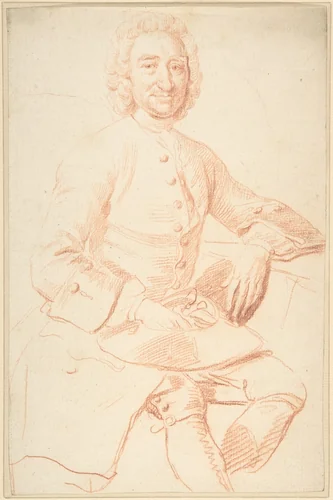 Portrait of George Graham by Thomas Hudson, drawing, 1734-1744