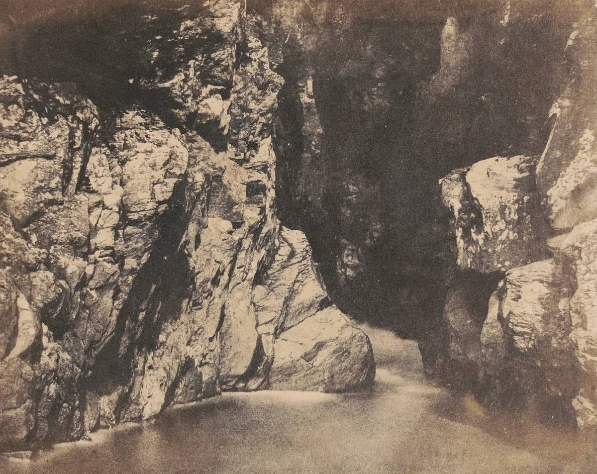 Banks of a Pool, the Rumbling Bridge at Dunkeld by John William Dudgeon, photograph, 1848-1858