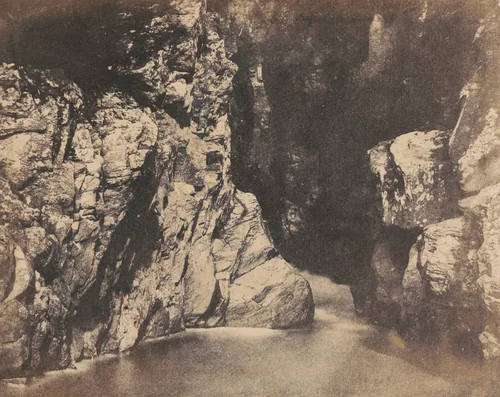 Banks of a Pool, the Rumbling Bridge at Dunkeld by John William Dudgeon, photograph, 1848-1858