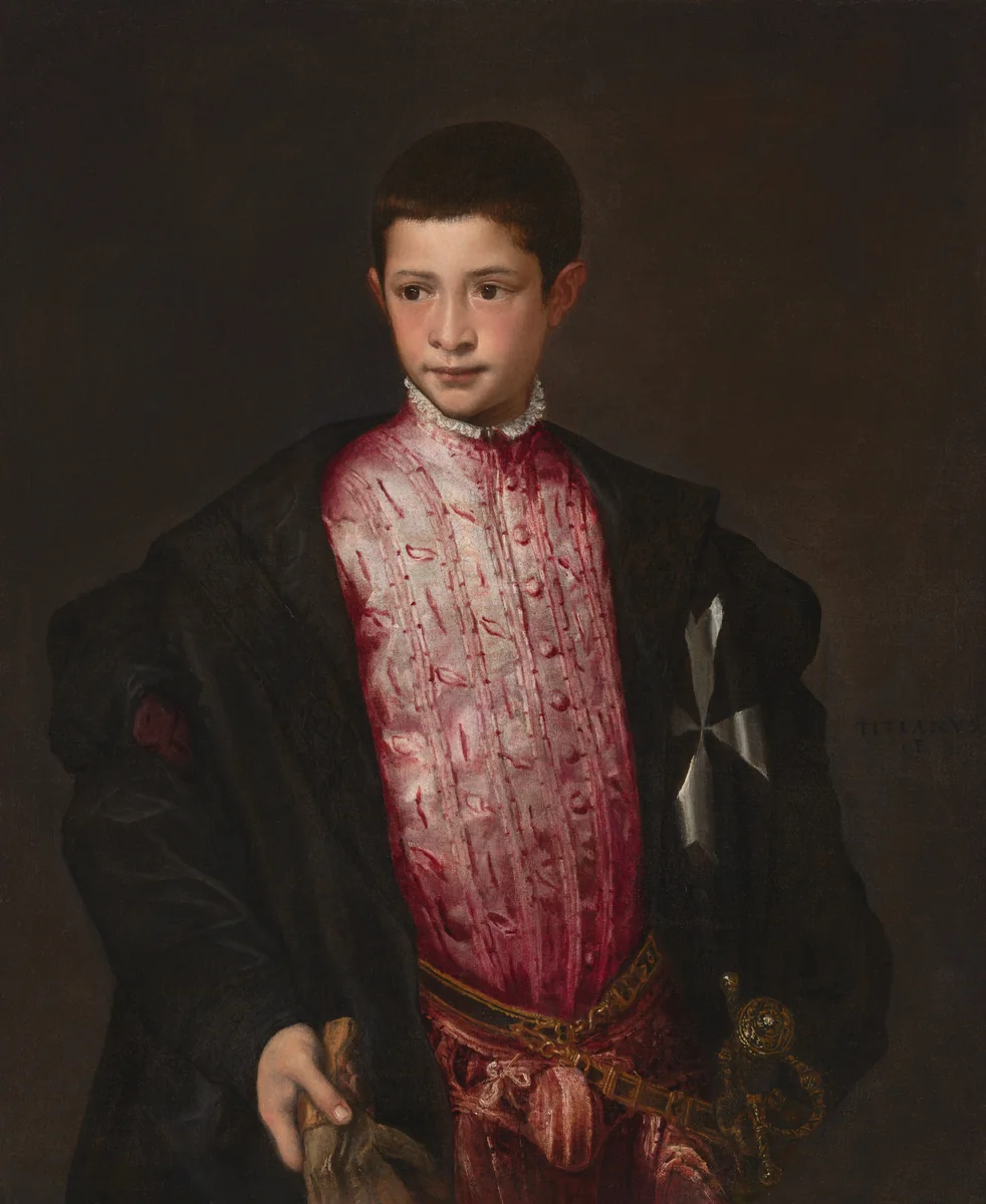 Ranuccio Farnese by Titian, painting, 1541-1542