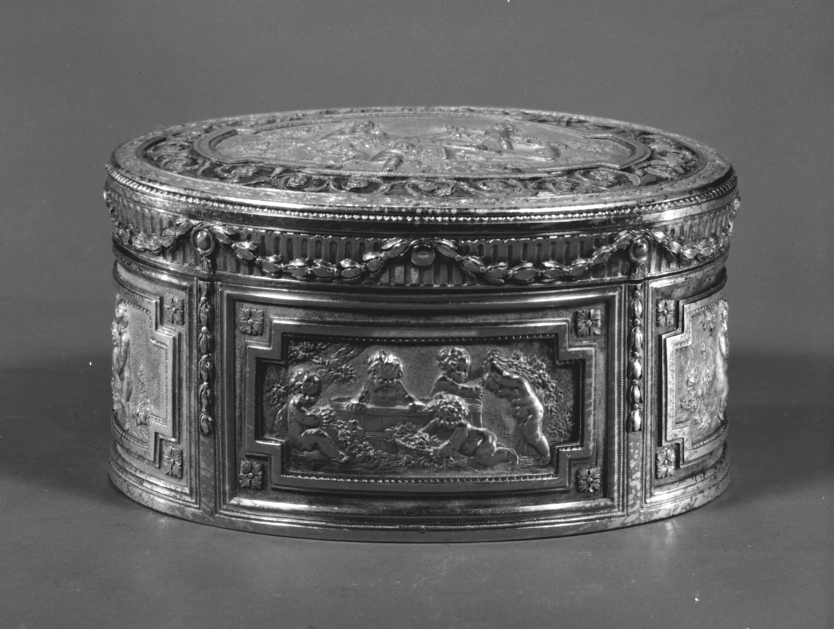 Snuffbox by Robert Joseph Auguste, metalwork, 1766-1767