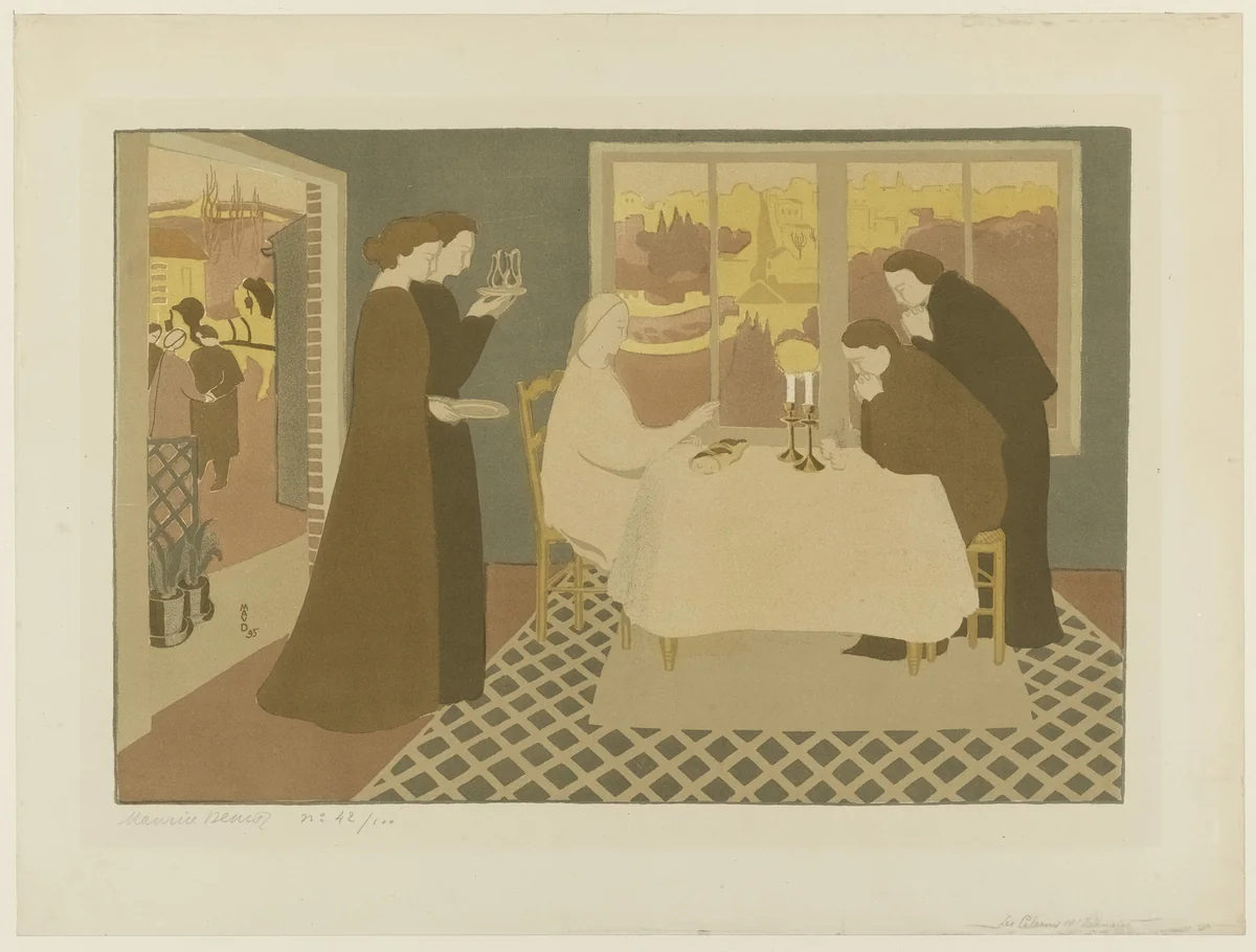 Christ at Emmaus by Maurice Denis, print, 1895