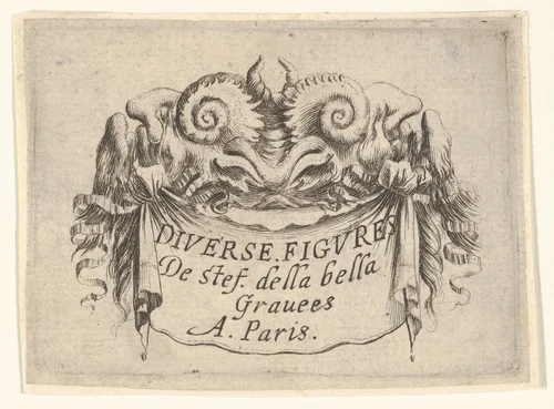 Title Plate by François Chauveau, print, 1613-1676
