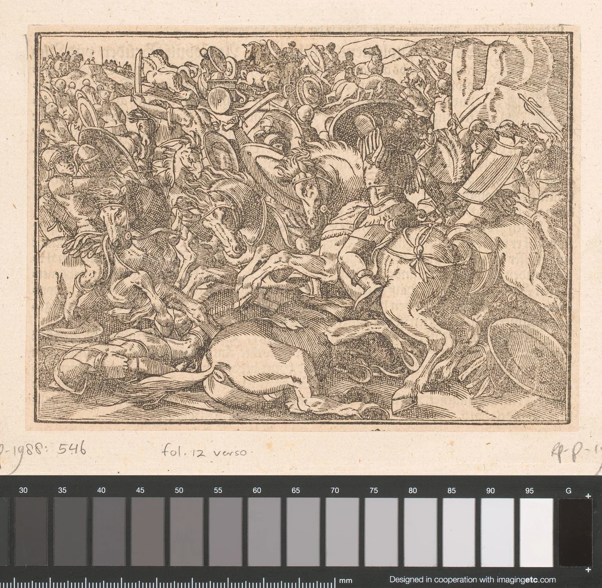 Antipater verslaat de legers van Mithridates by anonymous, print, 1574