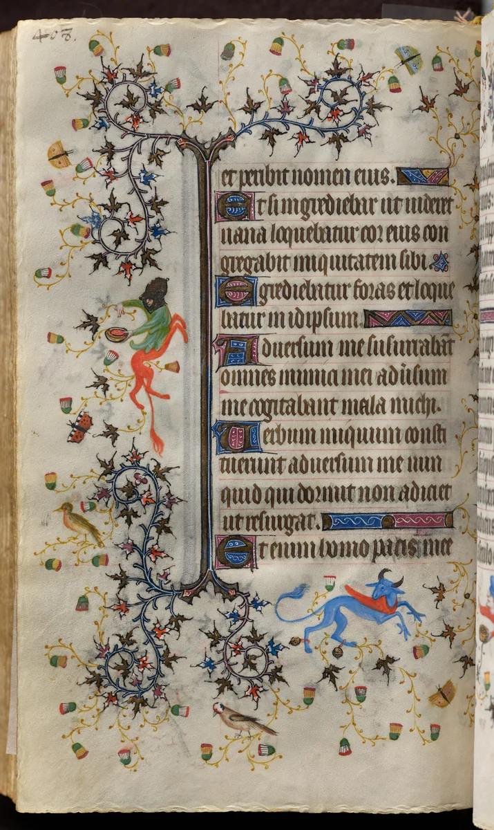 Hours of Charles the Noble, King of Navarre (1361-1425): fol. 198v, Text by Master of the Brussels Initials and Associates, book, 1400-1410