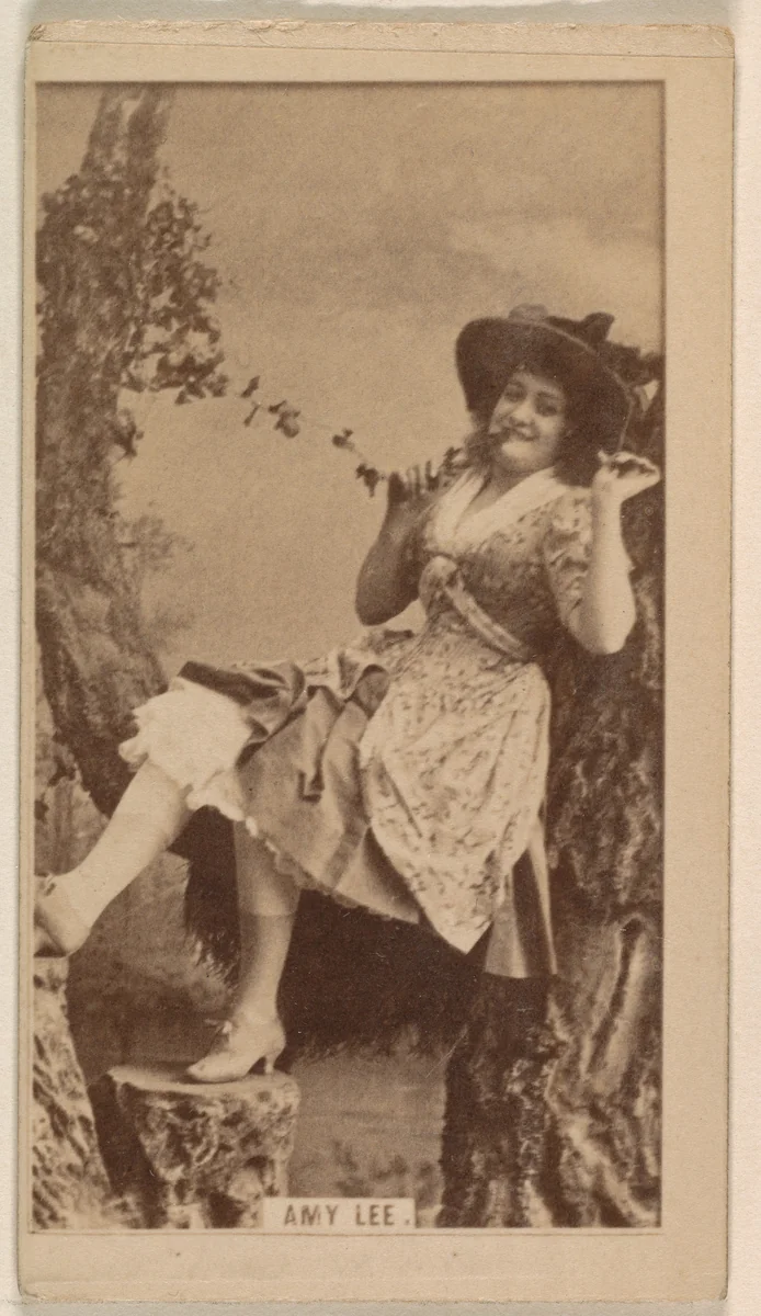 Amy Lee, from the Actresses series (N245) issued by Kinney Brothers to promote Sweet Caporal Cigarettes by Kinney Brothers Tobacco Company, photograph, 1890