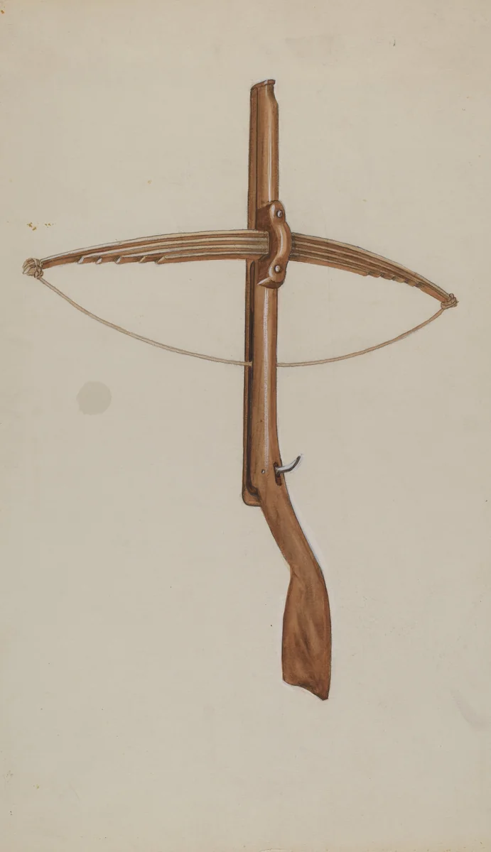 Cross Bow by American 20th Century, index of american design, 1935-1942