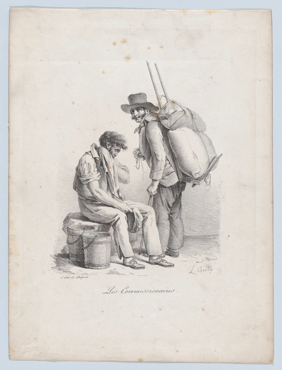 Hired Hands by Louis-Léopold Boilly, print, 1822