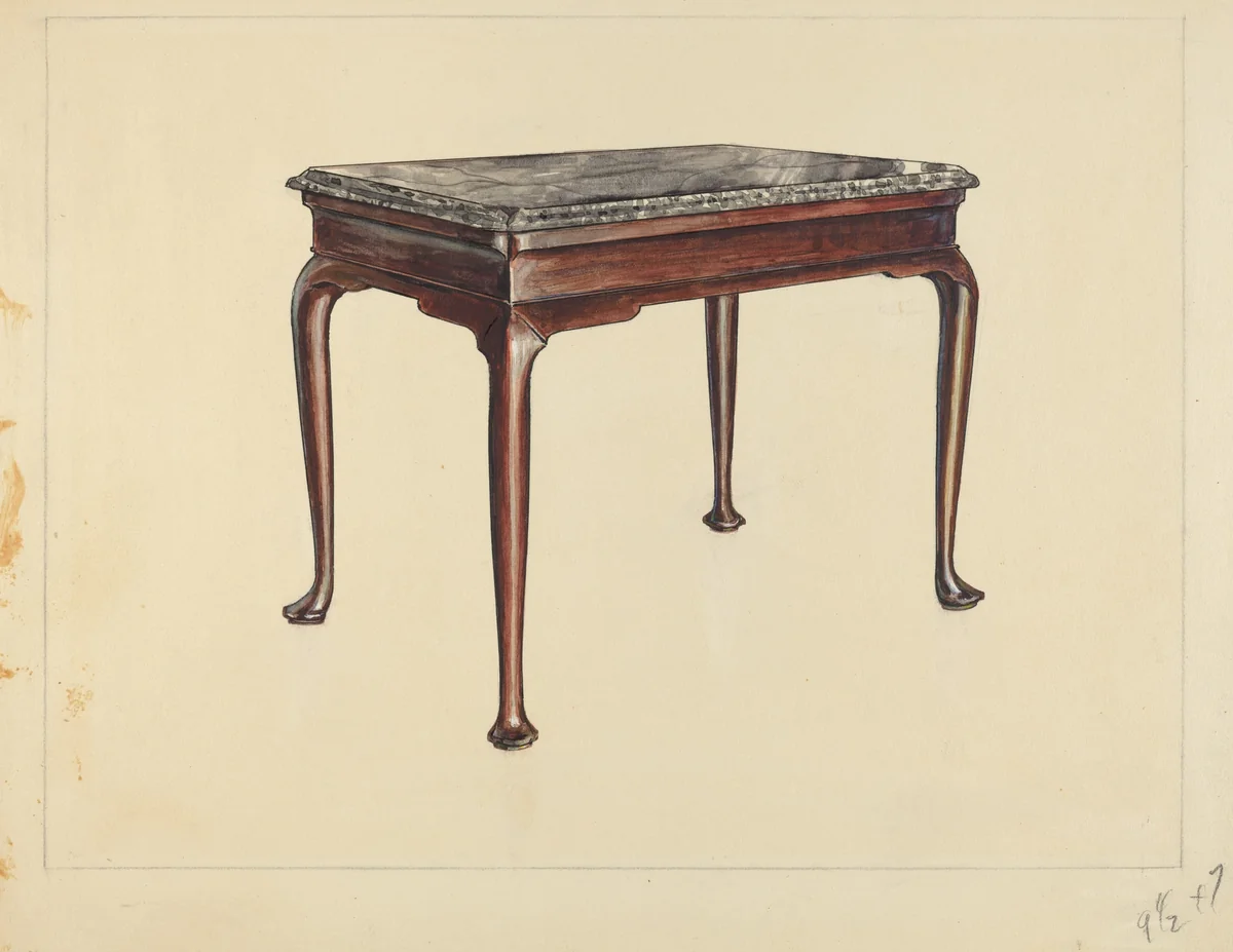 Sideboard by M. Rosenshield-von-Paulin, index of american design, 1936