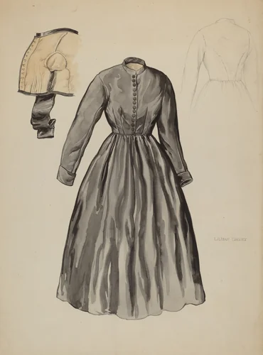 Quaker Dress by Lillian Causey, index of american design, 1937