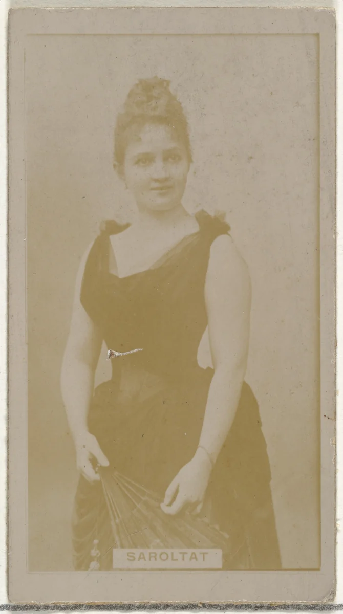 Saroltat, from the Actors and Actresses series (N145-8) issued by Duke Sons & Co. to promote Duke Cigarettes by W. Duke, Sons & Co., photograph, 1890-1895