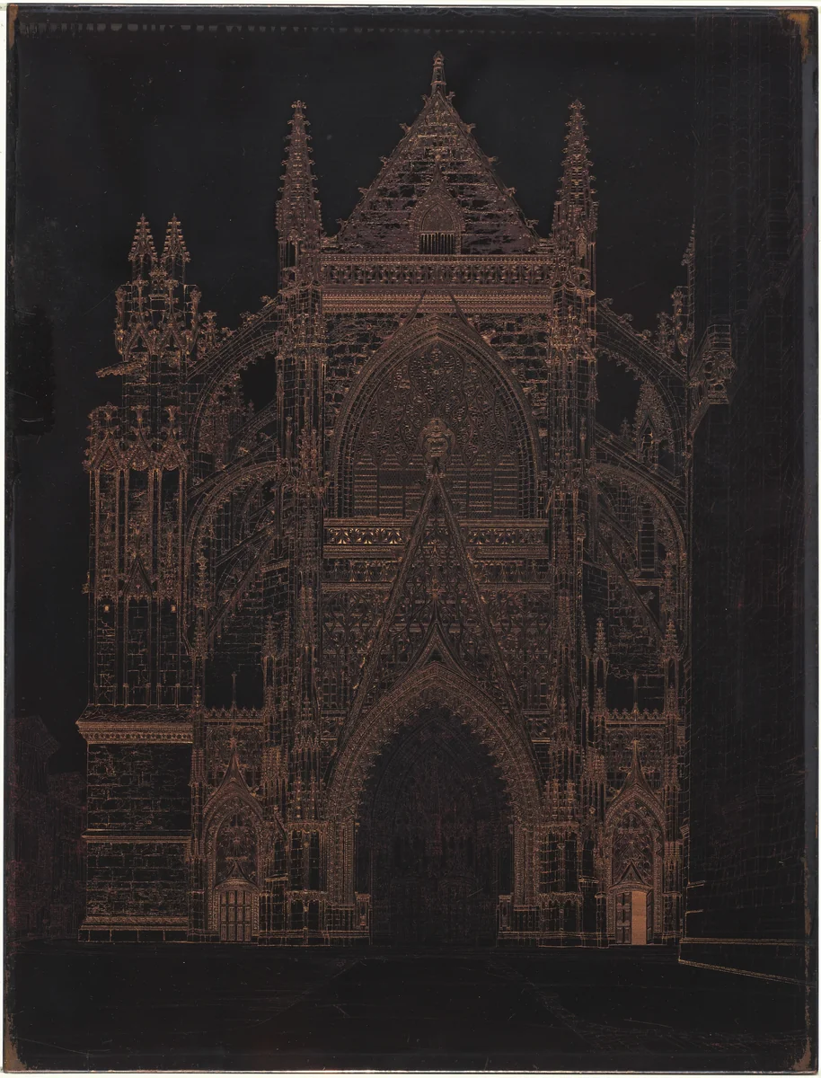 "La Trinité," Vendôme by John Taylor Arms, technical material, 1952