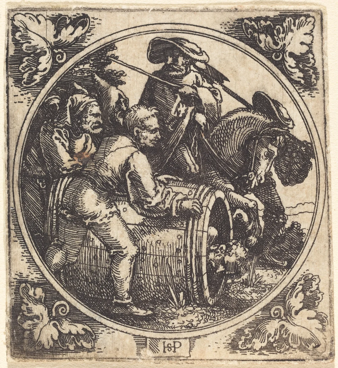 The Death of Regulus by Sebald Beham, print, 1525-1528
