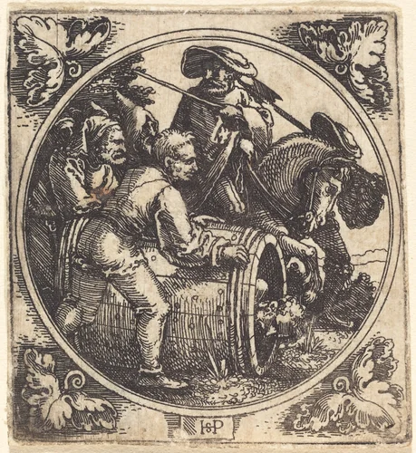 The Death of Regulus by Sebald Beham, print, 1525-1528