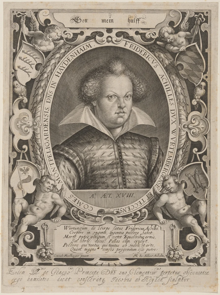 Frederick Achilles, Duke of Wurtenburg by M. Io. Albert Aubelin, print