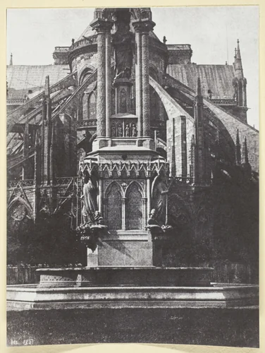 La Fontaine du square de l'Archevêché; Derrière Notre-Dame by Hippolyte Bayard, photograph, 1847