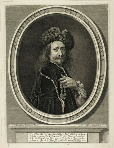 Pierre Dupuis, Painter to the King by Antoine Masson, print, 1663