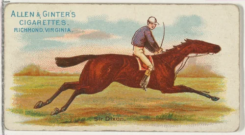 Sir Dixon, from The World's Racers series (N32) for Allen & Ginter Cigarettes by Allen & Ginter, print, 1888