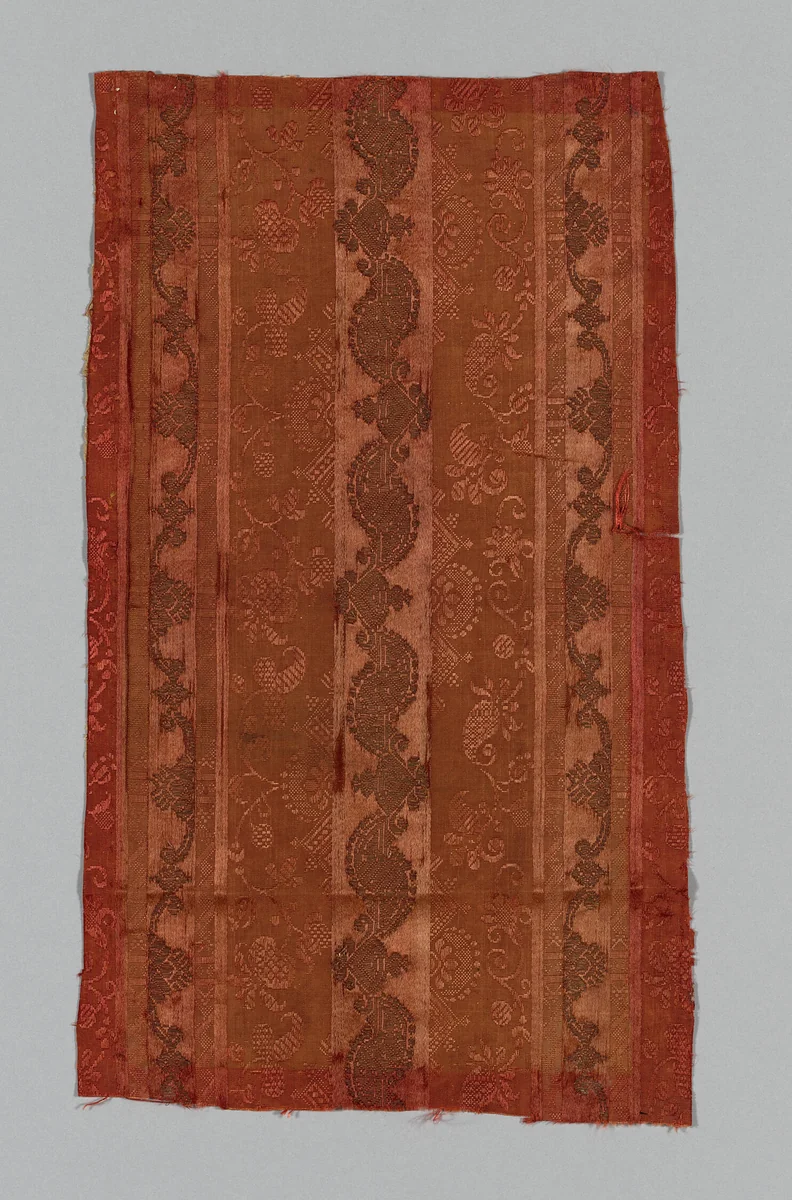 Fragment by Italy, textile, 1675-1700