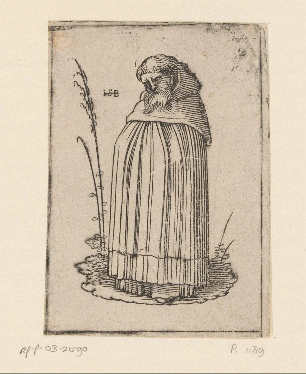 Monnik uit Schotland by anonymous, print, 1526