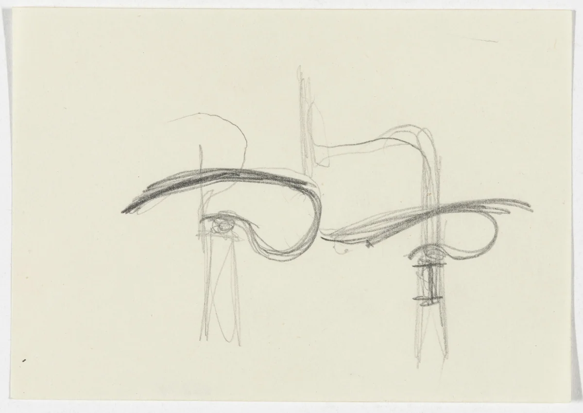 Frame Detail (Elevation sketch) by Ludwig Mies van der Rohe, mies van der rohe archive, 1926