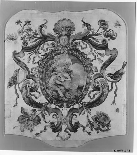 Chair panel by Daniel Marot, textile, 1700-1715